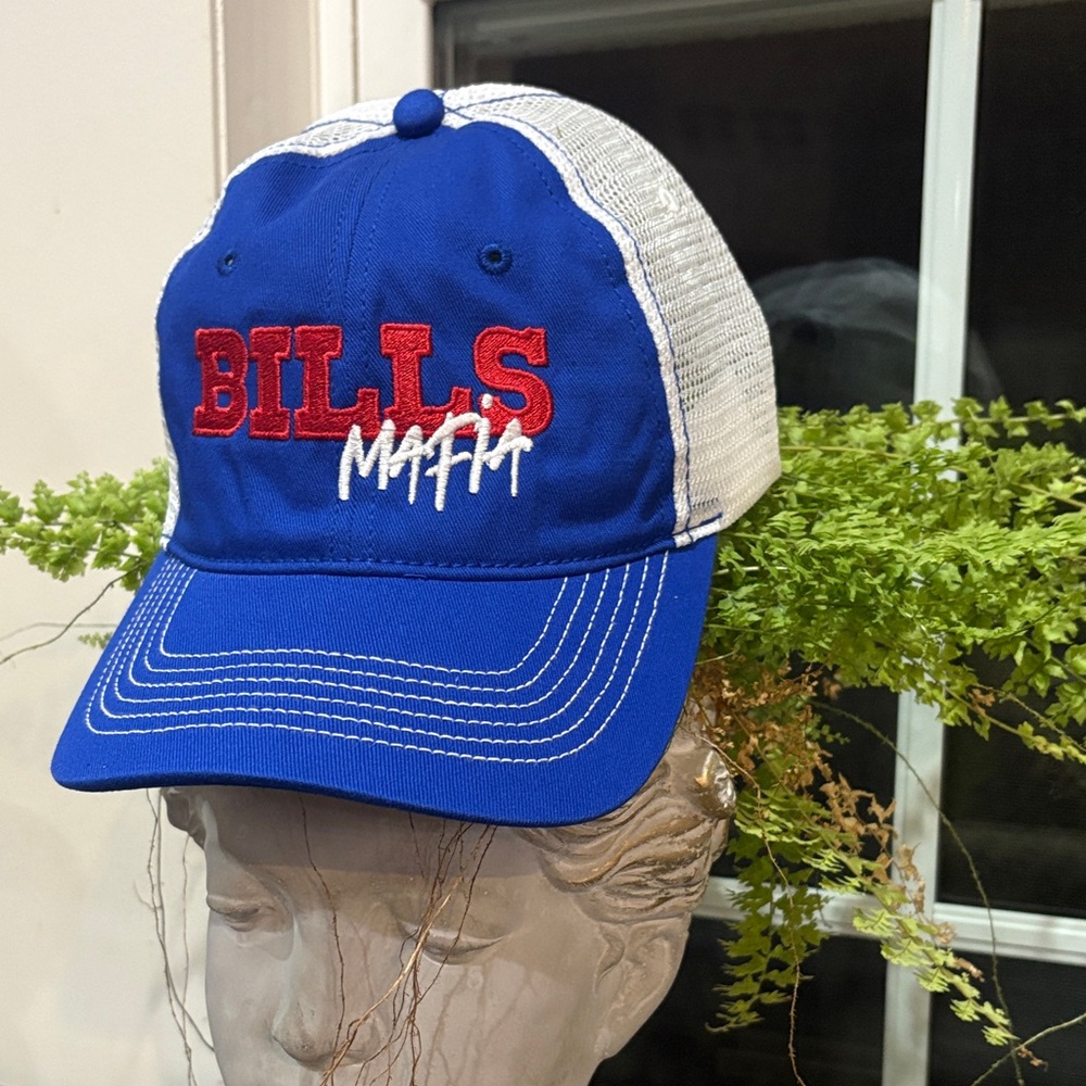 Blue and White Bills Mafia Cap